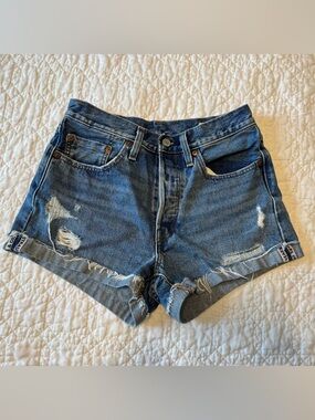 Levi’s 501 high-waist cutoffs 26